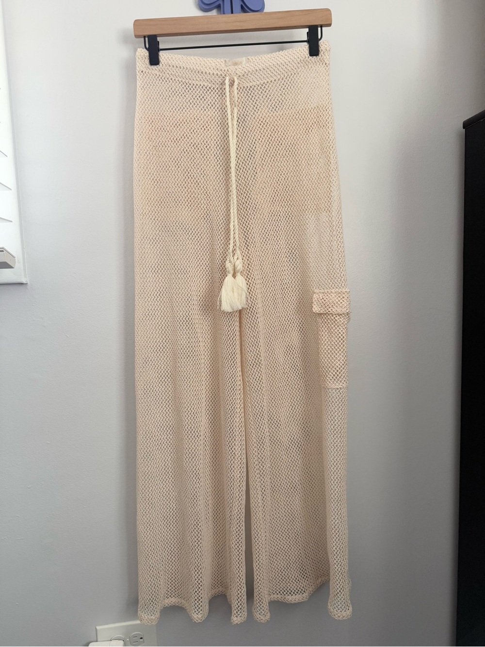 Palmacea Swimwear Small Cargo Pants Lightweight Open Knit Resort Beach